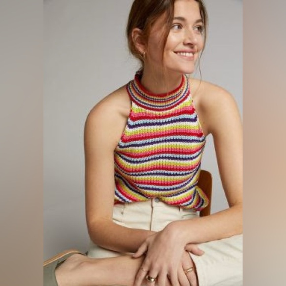 Colorful Striped Tank | Anthropologie | John + Jenn